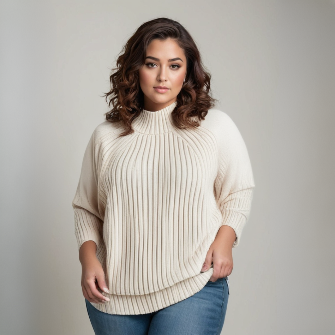 Anke | Frauen Winterpullover mit hohem Kragen für Wärme - Elle Zürich