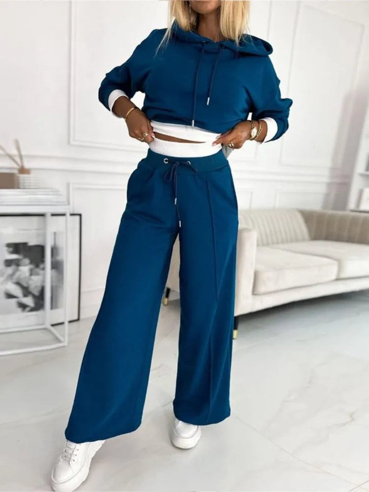 Frieda | Damen Lässiges Zweiteiliges Hoodie Set - Elle Zürich