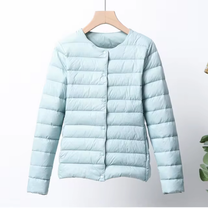 Lara | Damen Ultra Leichte Steppjacke mit Druckknöpfen - Elle Zürich
