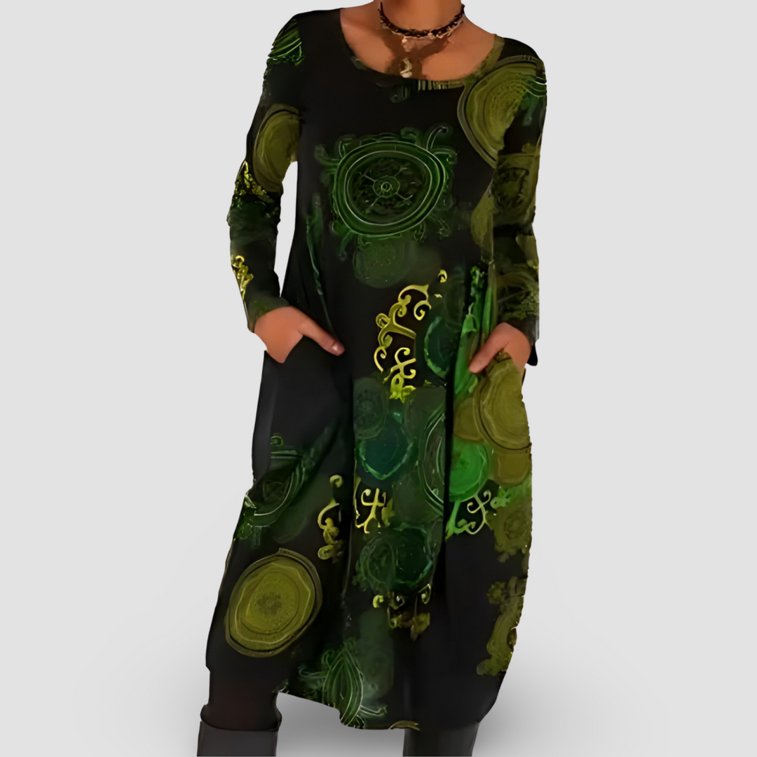 Rita | Stilvolles Kleid mit lockerem Sitz und Print - Elle Zürich