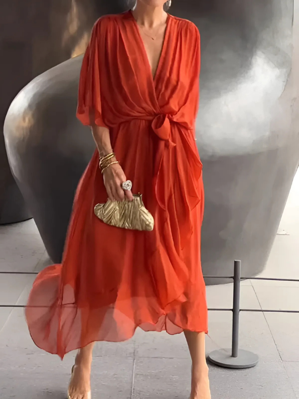 Emma | Stylisches Elegantes Wickelkleid - Elle Zürich