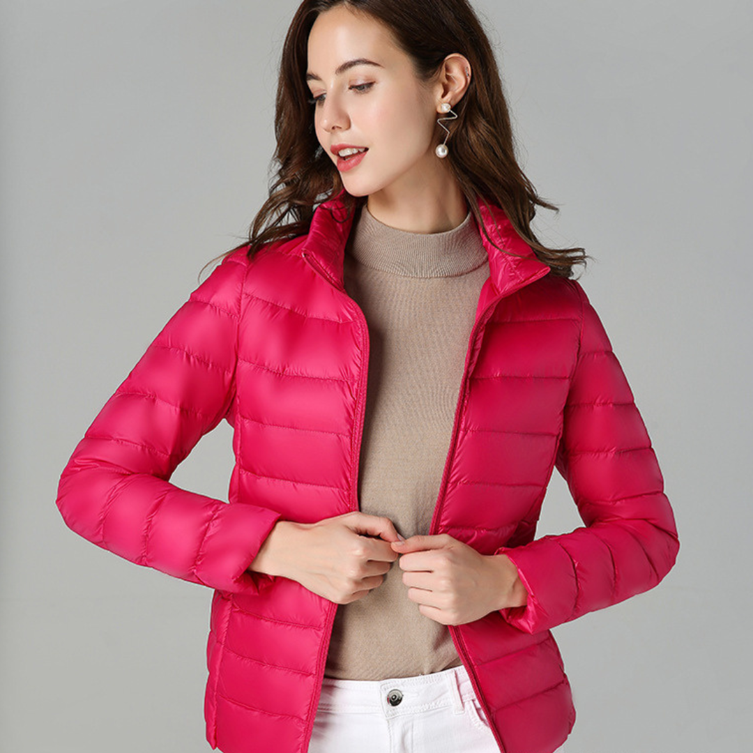 Sabina | Leichte Damen Winter-Pufferjacke mit Reißverschluss - Elle Zürich