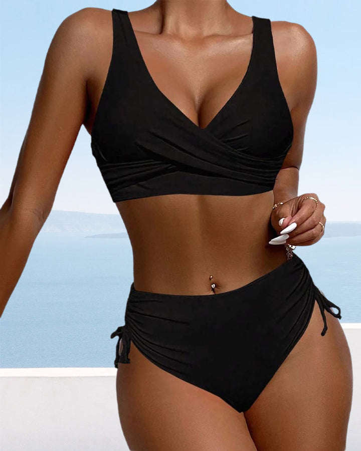 Lena | Bikini mit Schnürung und Rückenband - Elle Zürich