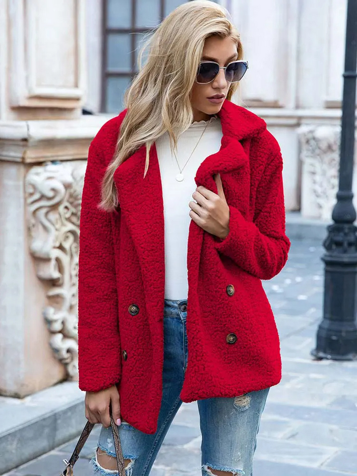 Tanja | Kuscheliger Stylischer Teddy-Jacke Damen - Elle Zürich