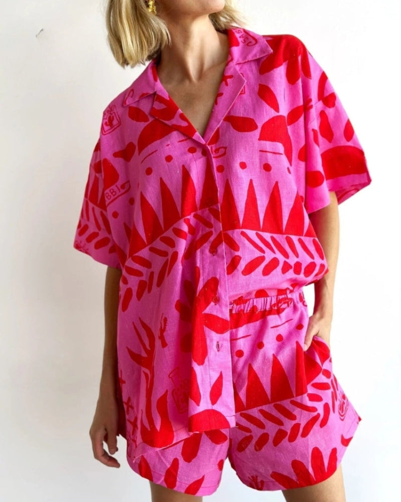 Elke | Stilvolles und Bequemes Sommer-Shorts-Set - Elle Zürich