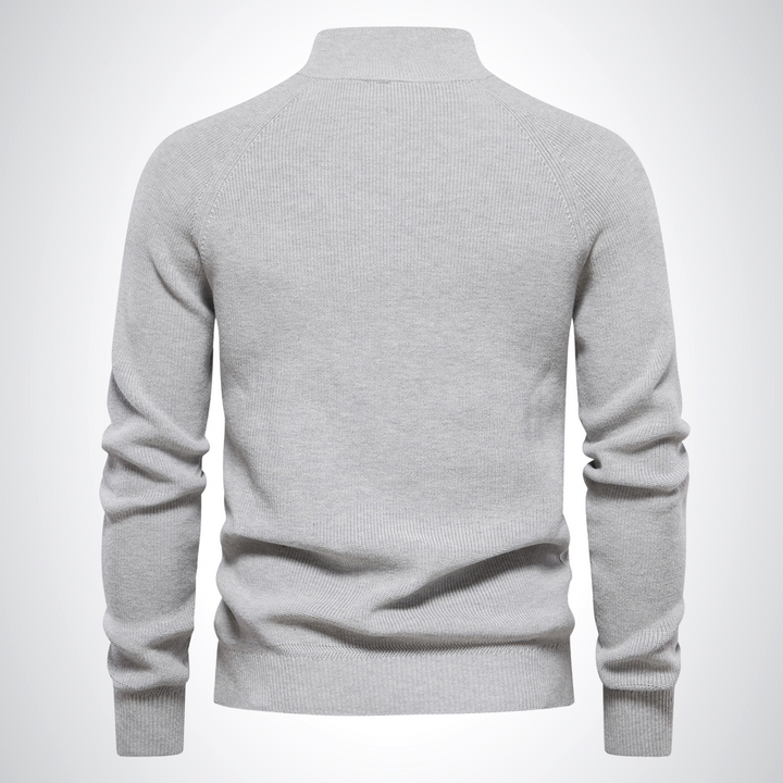 Aiden | Baumwoll-Halbreißverschluss-Pullover - Elle Zürich