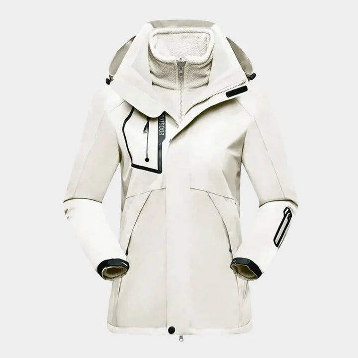 Claudia | Damen Wasserdichte Winterjacke mit Kapuze - Elle Zürich