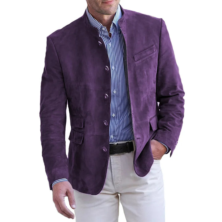 Sebastian | Freizeit Wildlederjacke mit Knöpfen für Herren