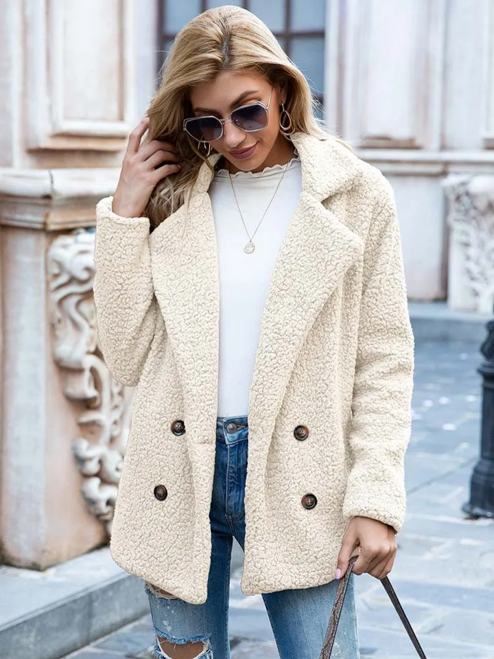 Tanja | Kuscheliger Stylischer Teddy-Jacke Damen - Elle Zürich