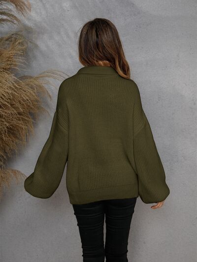 Daniela | Lässiger Halber Reißverschluss Pullover Damen - Elle Zürich