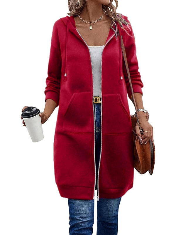 Gabriela | Damen Lange Winterjacke mit Kapuze - Elle Zürich