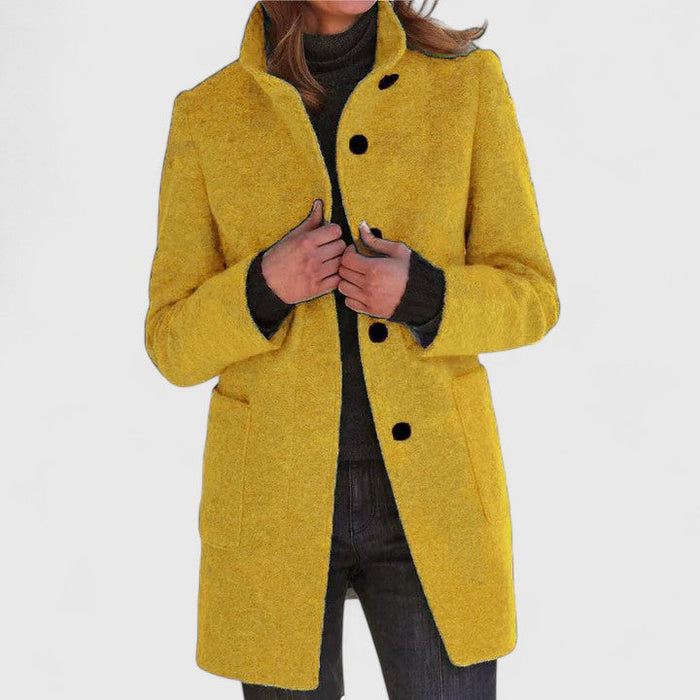 Katharina | Damen Eleganter Einreihiger Wintermantel - Elle Zürich