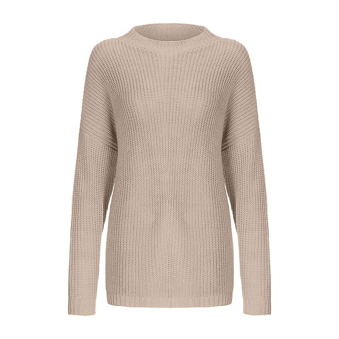 Elfriede | Damen Zweifarbiger Strickpullover mit Musterdesign - Elle Zürich