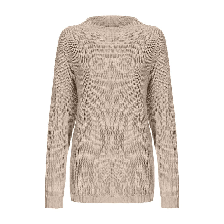 Elfriede | Damen Zweifarbiger Strickpullover mit Musterdesign - Elle Zürich