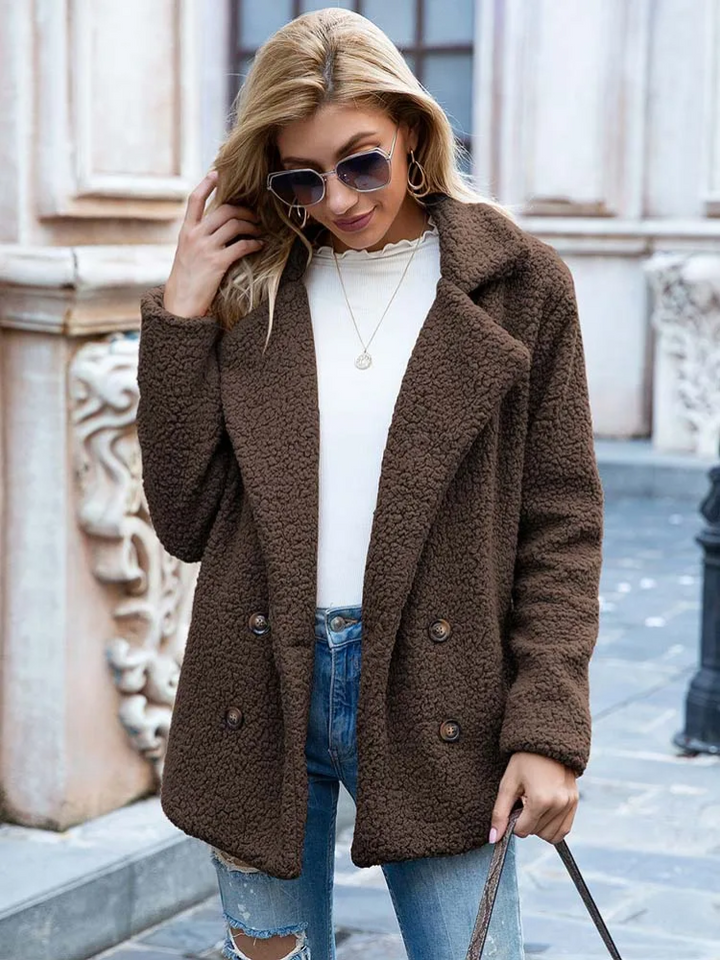 Tanja | Kuscheliger Stylischer Teddy-Jacke Damen - Elle Zürich