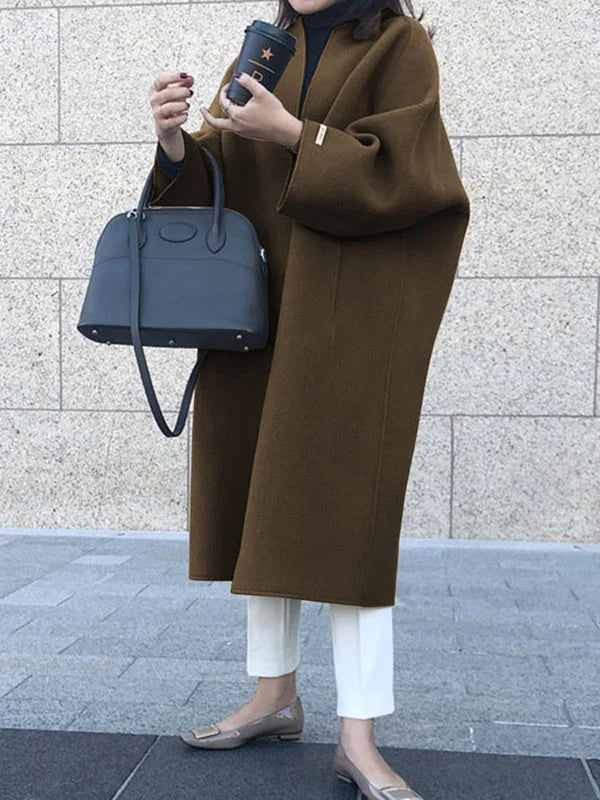 Angela | Damen Winter-Langmantel im minimalistischen Stil - Elle Zürich