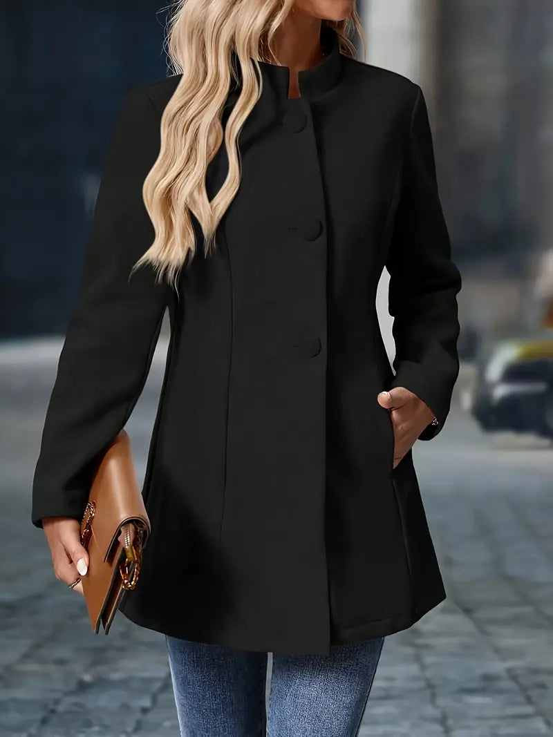 Sofia | Damen Winter Mantel mit Knöpfen - Elle Zürich