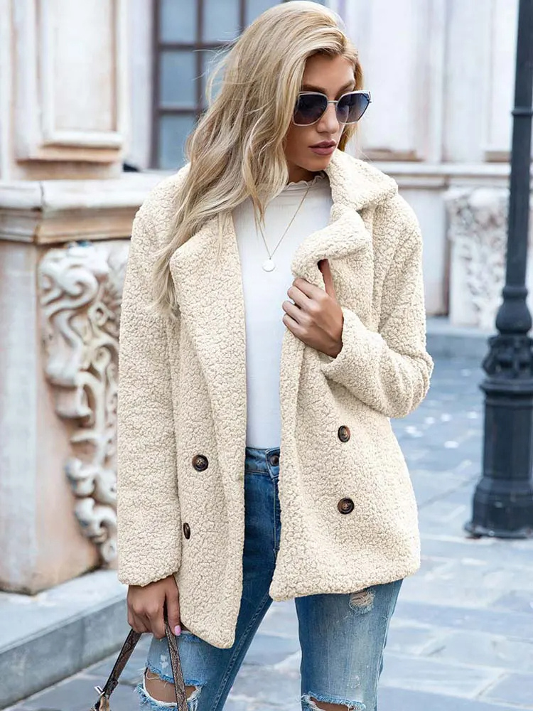 Tanja | Kuscheliger Stylischer Teddy-Jacke Damen - Elle Zürich