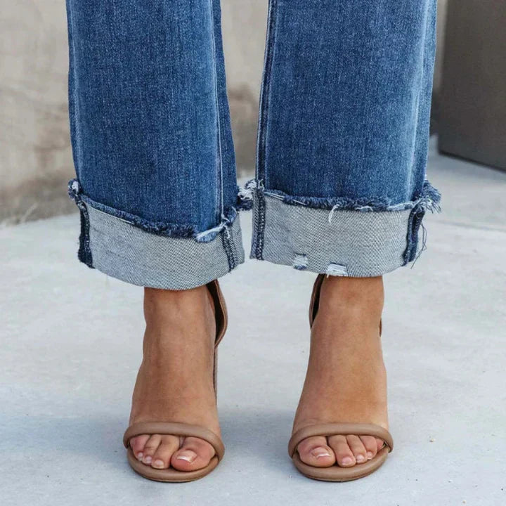 Gudrun | Stilvolle lässige Jeans mit Used-Look - Elle Zürich