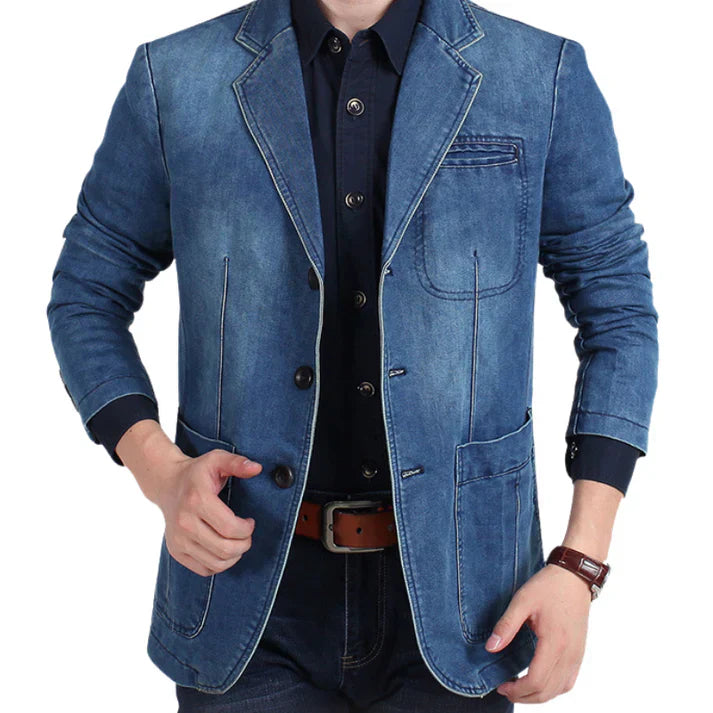 Stefan | Herren Denim-Blazer für einen Lässigen Look