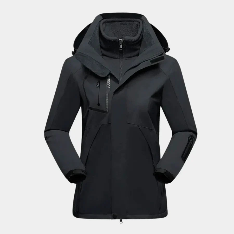 Claudia | Damen Wasserdichte Winterjacke mit Kapuze - Elle Zürich