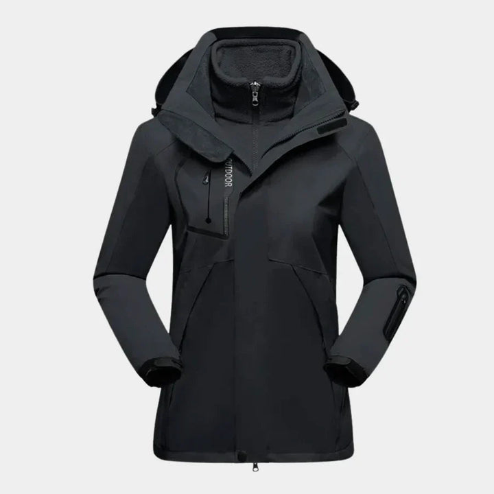 Claudia | Damen Wasserdichte Winterjacke mit Kapuze - Elle Zürich