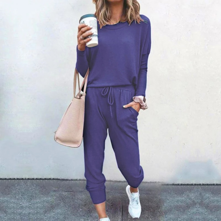 Natalie | Damen Zweiteiliges Lässiges Jogger Lounge Set - Elle Zürich