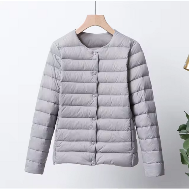 Lara | Damen Ultra Leichte Steppjacke mit Druckknöpfen - Elle Zürich