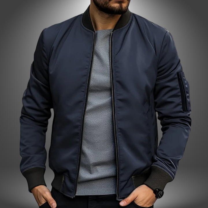 Stefan | Leichte Herrenjacke mit Windschutz - Elle Zürich