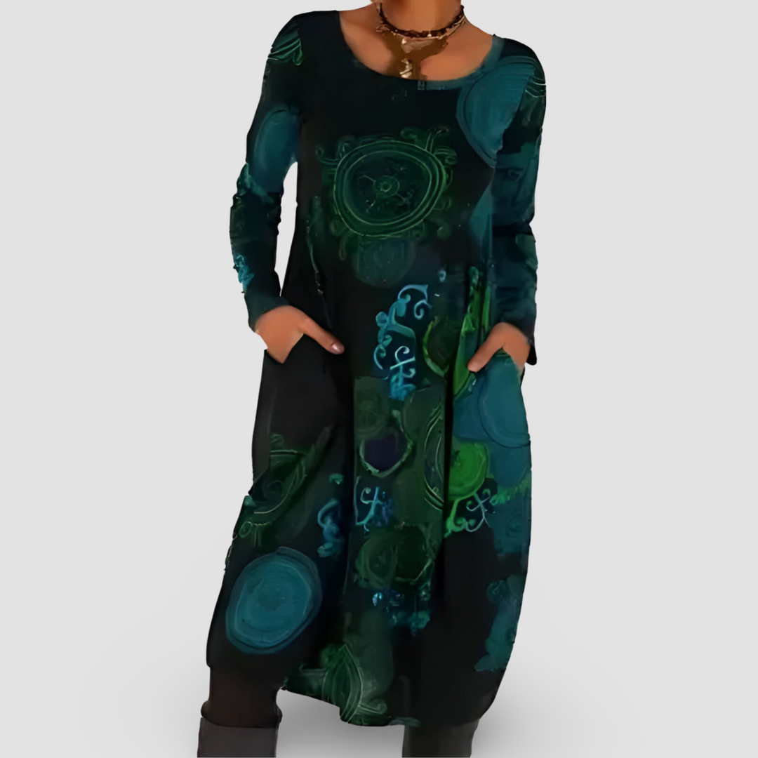 Rita | Stilvolles Kleid mit lockerem Sitz und Print - Elle Zürich