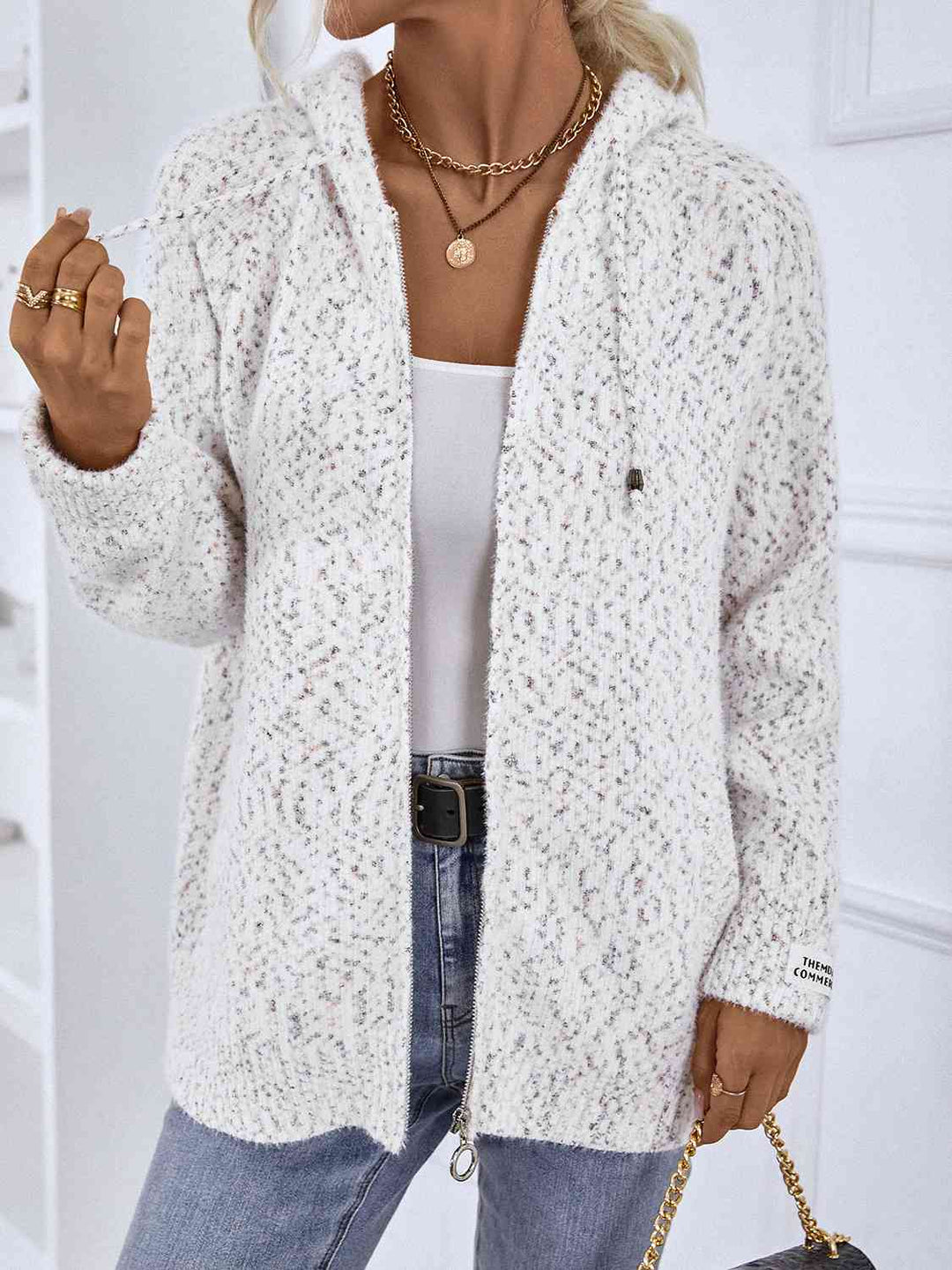 Melanie | Damen Winter-Cardigan mit Reißverschluss - Elle Zürich