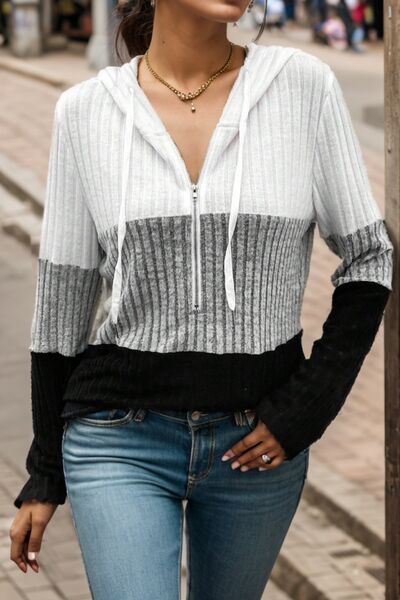 Doris | Bequemer Pullover Halbem Reißverschluss - Elle Zürich