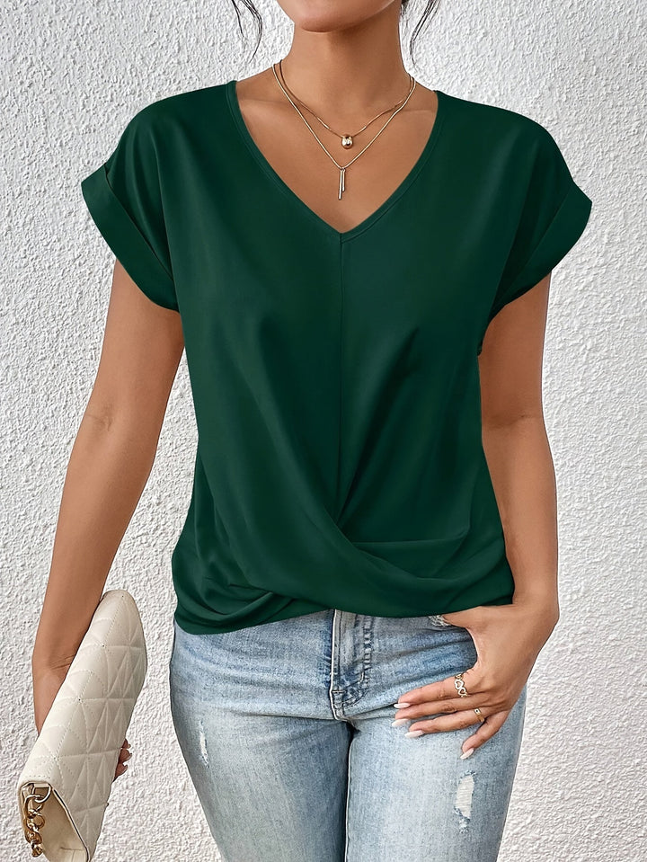 Cleo | Bequemes T-Shirt mit Sweetheart-Ausschnitt für den Alltag - Elle Zürich
