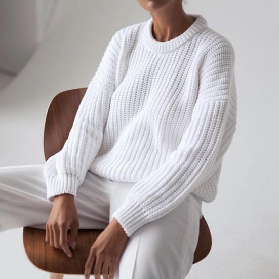 Elisa | Damen Winterpullover mit Rippstruktur - Elle Zürich