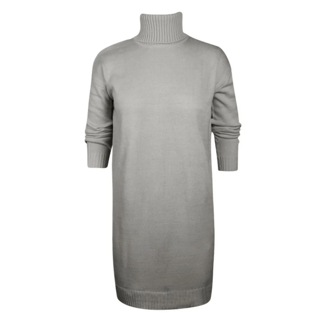 Annika | Damen Winter-Strickkleid mit Rollkragen - Elle Zürich