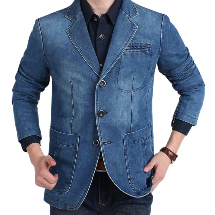 Stefan | Herren Denim-Blazer für einen Lässigen Look