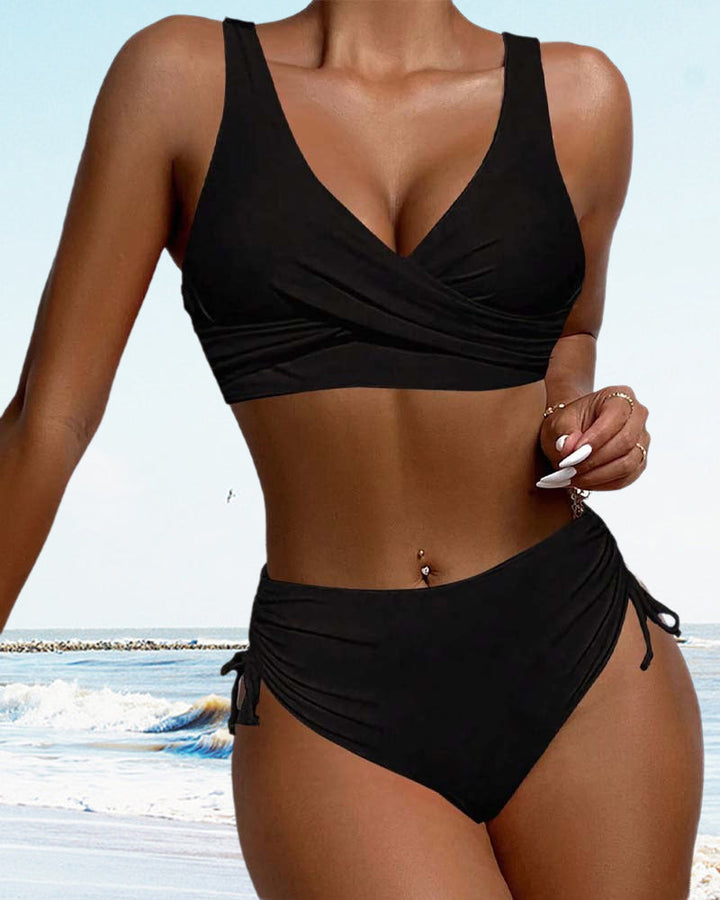 Lena | Bikini mit Schnürung und Rückenband - Elle Zürich