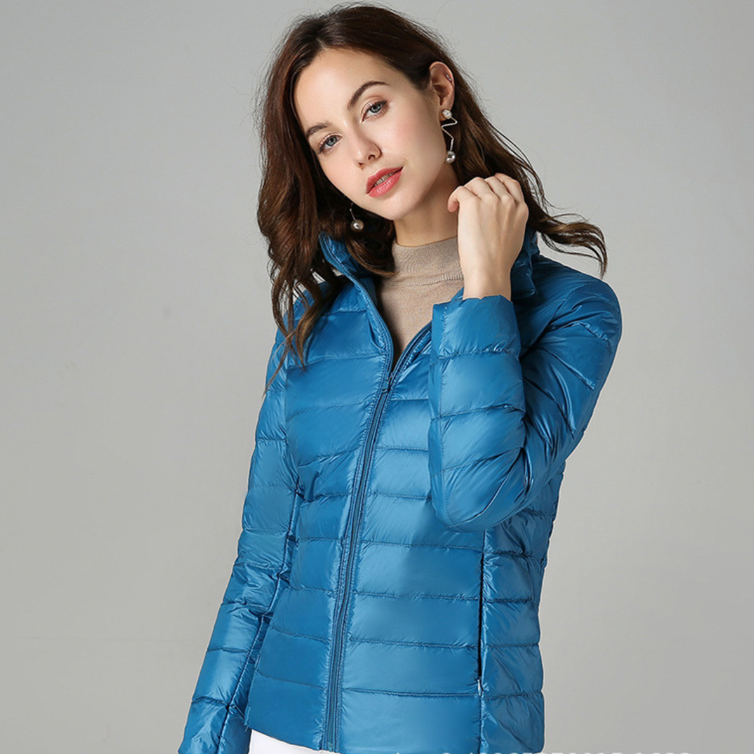 Sabina | Leichte Damen Winter-Pufferjacke mit Reißverschluss - Elle Zürich