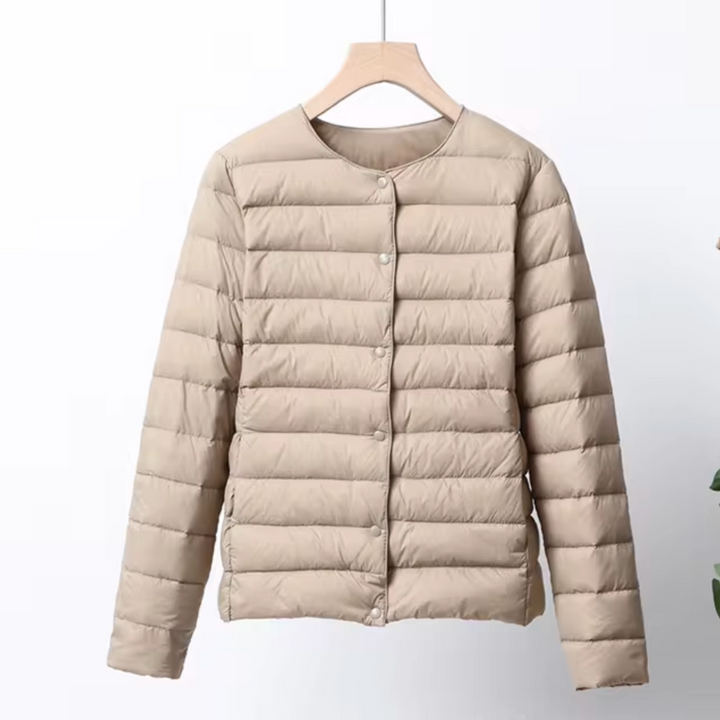Lara | Damen Ultra Leichte Steppjacke mit Druckknöpfen - Elle Zürich