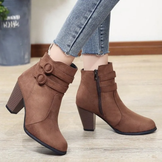 Victoria | Damen Elegante Kurze Absatzstiefel