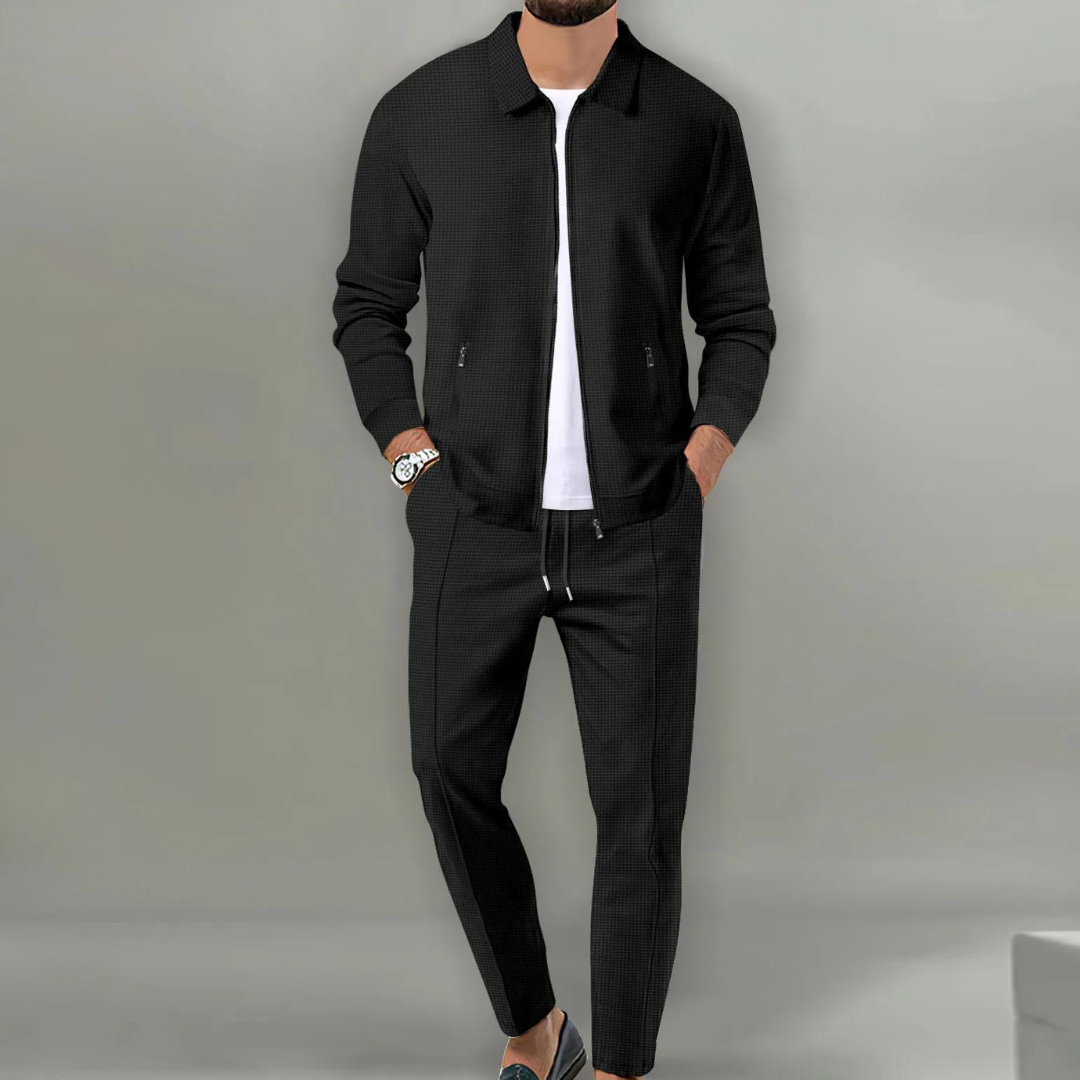 Florian | Herren Casual Zip-Up Jacken und Hosen Set - Elle Zürich