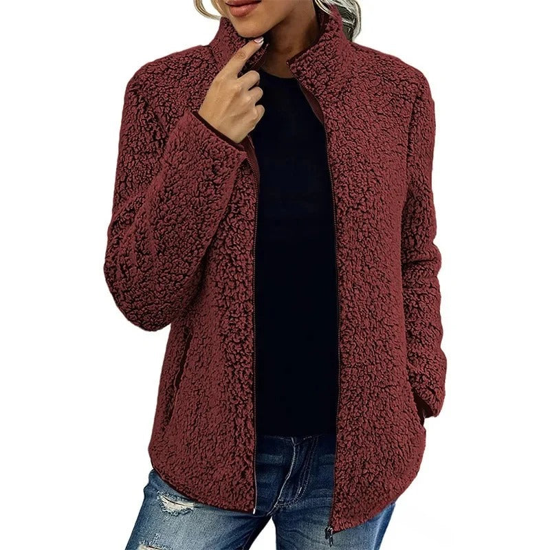 Carolina | Damen Winter Fleecejacke mit Reißverschluss - Elle Zürich