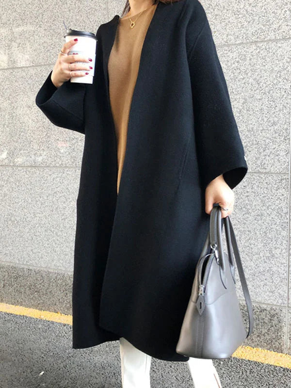 Angela | Damen Winter-Langmantel im minimalistischen Stil - Elle Zürich