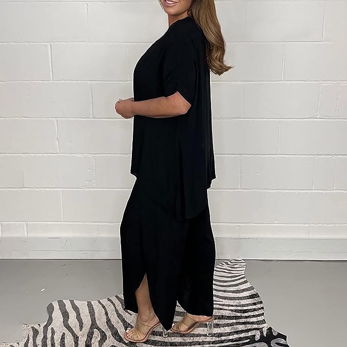 Victoria | Damen Lässiges Weites Zweiteiliges Lounge Set - Elle Zürich