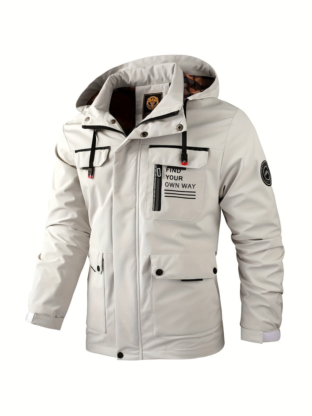 Alexander | Herren Winter Wasserdichte Kapuzen Outdoorjacke - Elle Zürich