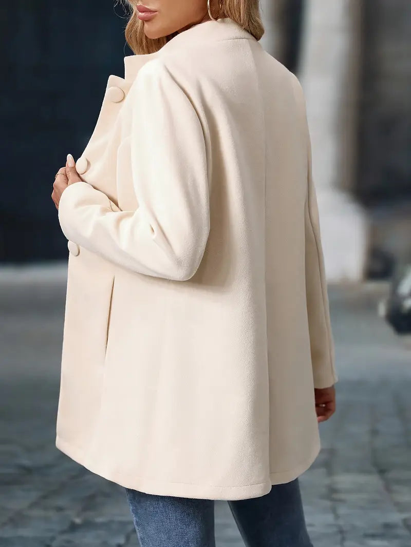 Sofia | Damen Winter Mantel mit Knöpfen - Elle Zürich