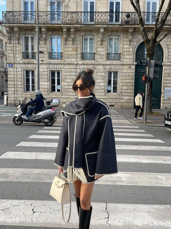 Victoria | Damen Gemütlicher Winter Oversized Mantel - Elle Zürich