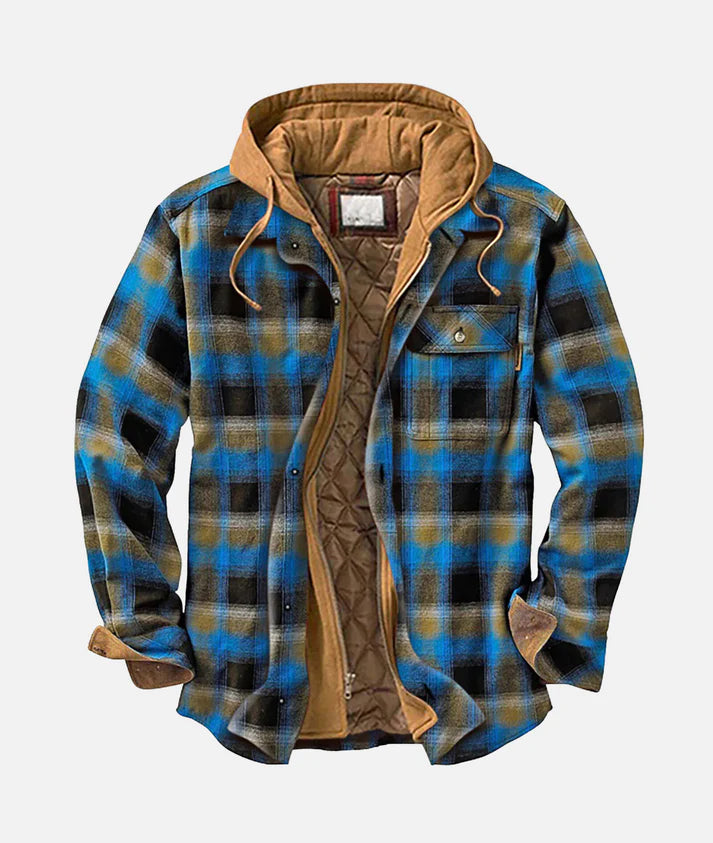 Richard | Herren Patchwork Flanelljacke Winter - Elle Zürich