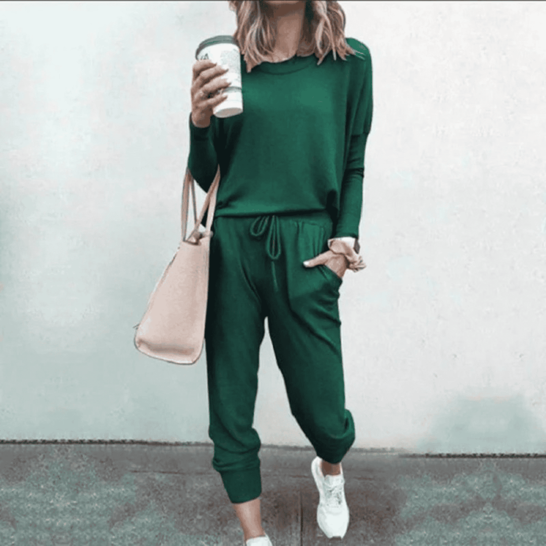 Natalie | Damen Zweiteiliges Lässiges Jogger Lounge Set - Elle Zürich
