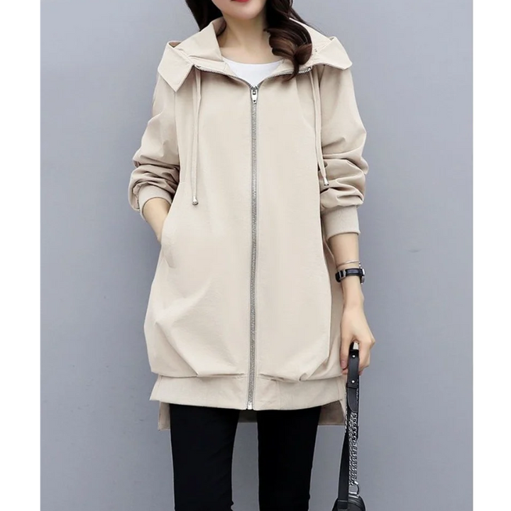 Claudia | Stylischer Trenchcoat mit Kapuze für Damen - Elle Zürich